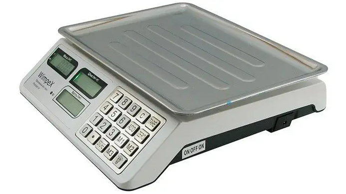Весы торговые на аккумуляторе Wimpex WX-5004 на платформе (D5004871005) - фото 2