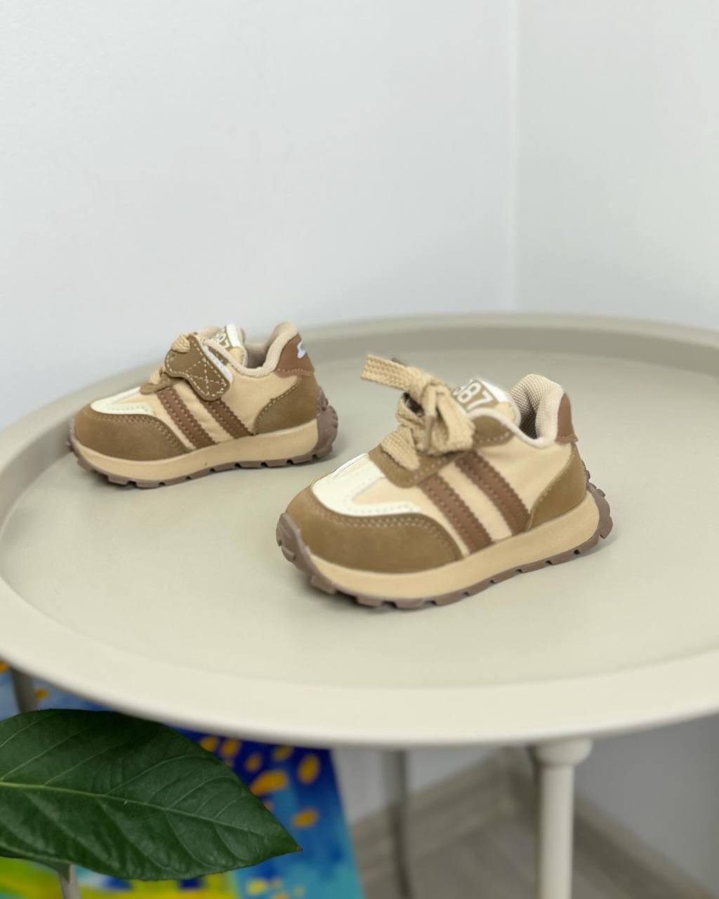 Кросівки дитячі р. 19 Бежевий (1272) - фото 3