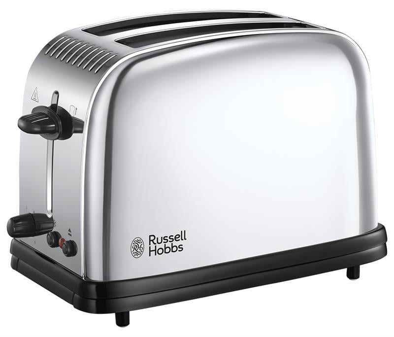 Тостер Russell Hobbs Chester 21390-56 1600 Вт Нержавеющая сталь/Черный (28100429)