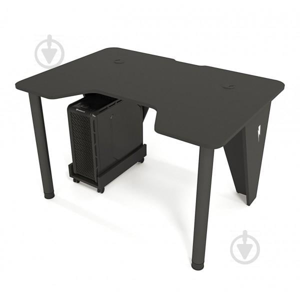 Геймерский игровой стол ZEUS IVAR-1400, черный/черный