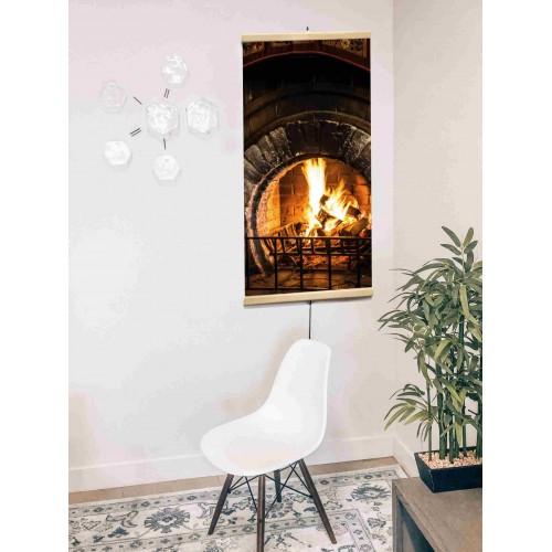 Картина-обогреватель Камин энергосберегающая инфракрасная 200 Вт 100x50 см (1335125528) - фото 2 Картина-обогреватель Камин энергосберегающая инфракрасная 200 Вт 100x50 см (1335125528) - фото 2