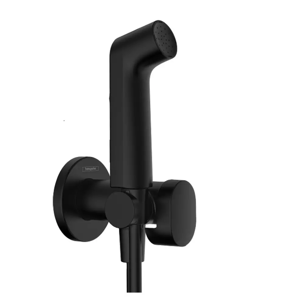 Гигиенический душ Hansgrohe Bidette 1jet S 29232670 со шлангом и держателем Черный матовый (34971171)