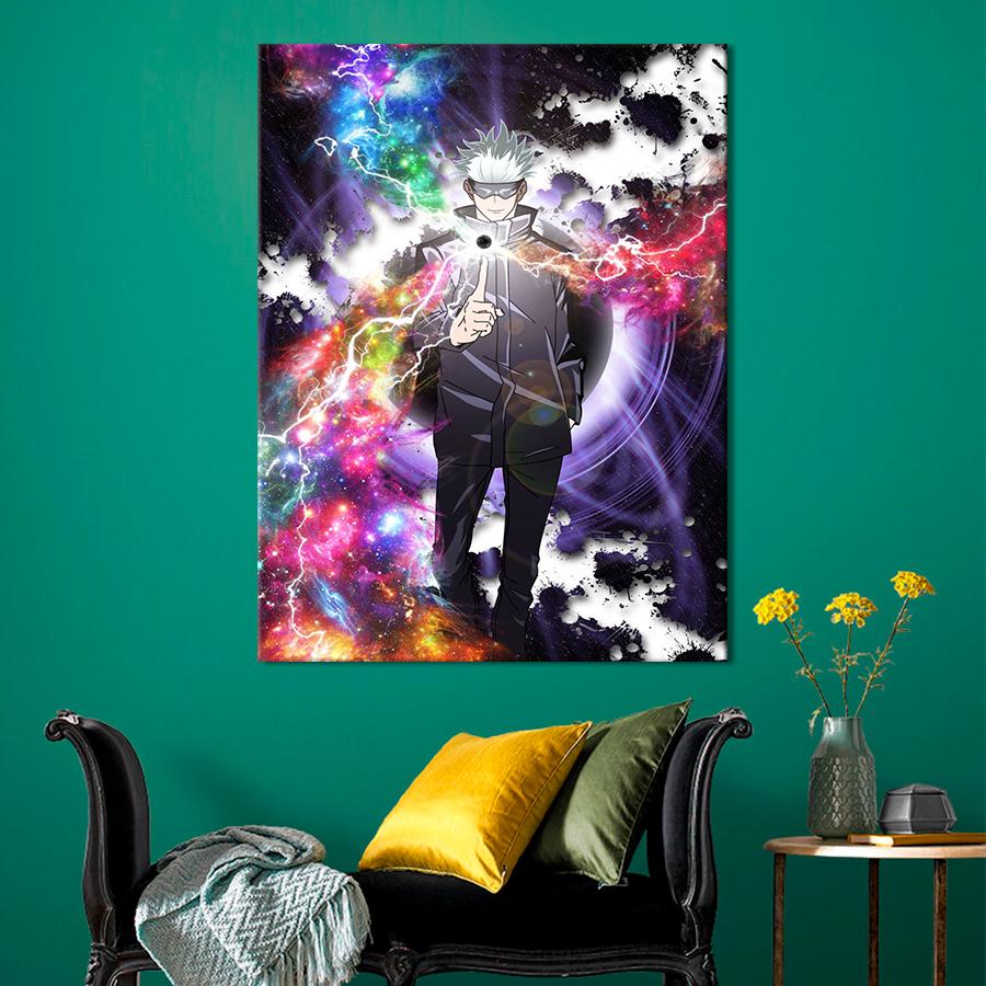 Настенний декор Герой аниме Магическая битва 80x60 см (YA-59)