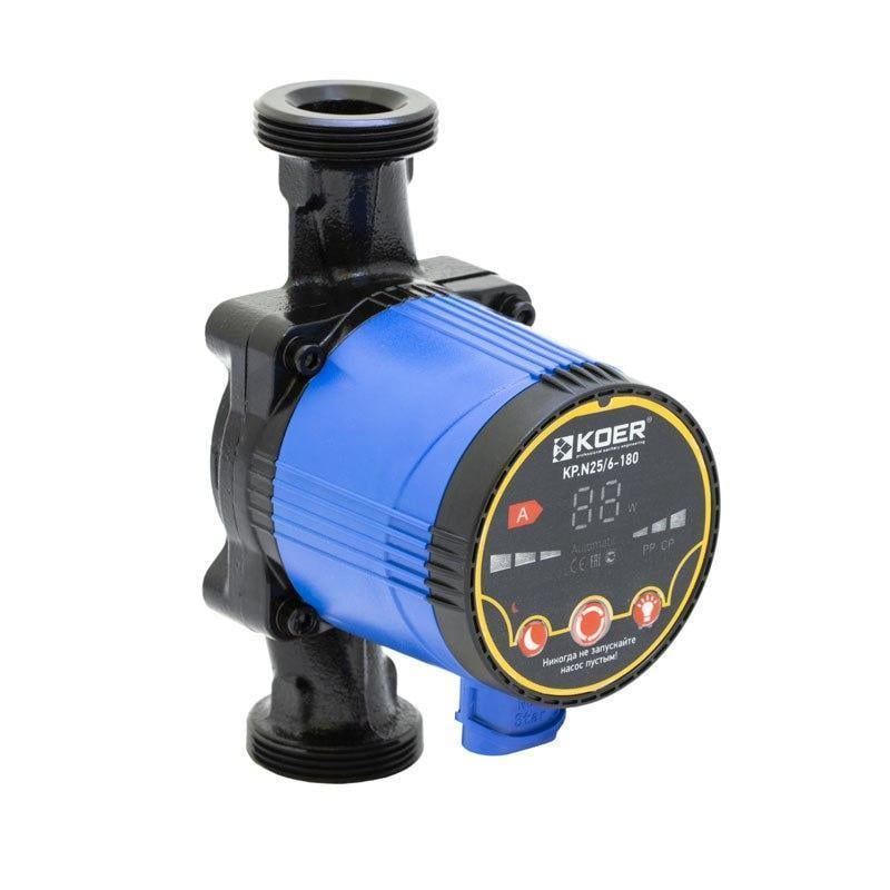 Насос циркуляционный центробежный энергосберегающий KOER KP.N25/6-180 (KP0247) Насос циркуляционный центробежный энергосберегающий KOER KP.N25/6-180 (KP0247)
