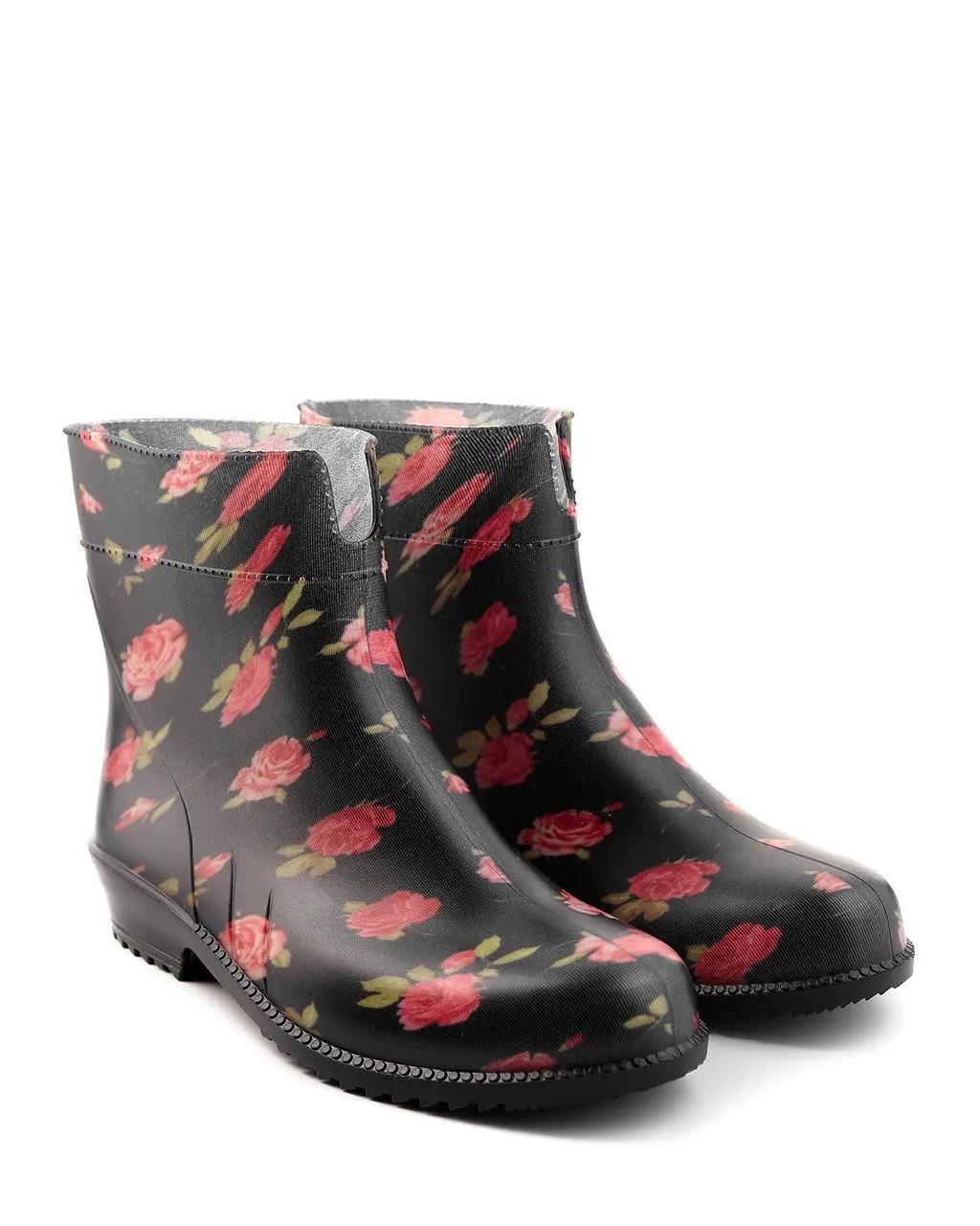 Чоботи гумові Litma ПВХ жіночі короткі яскраві р. 40 Троянда на темному (425011) - фото 2 Чоботи гумові Litma ПВХ жіночі короткі яскраві р. 40 Троянда на темному (425011) - фото 2