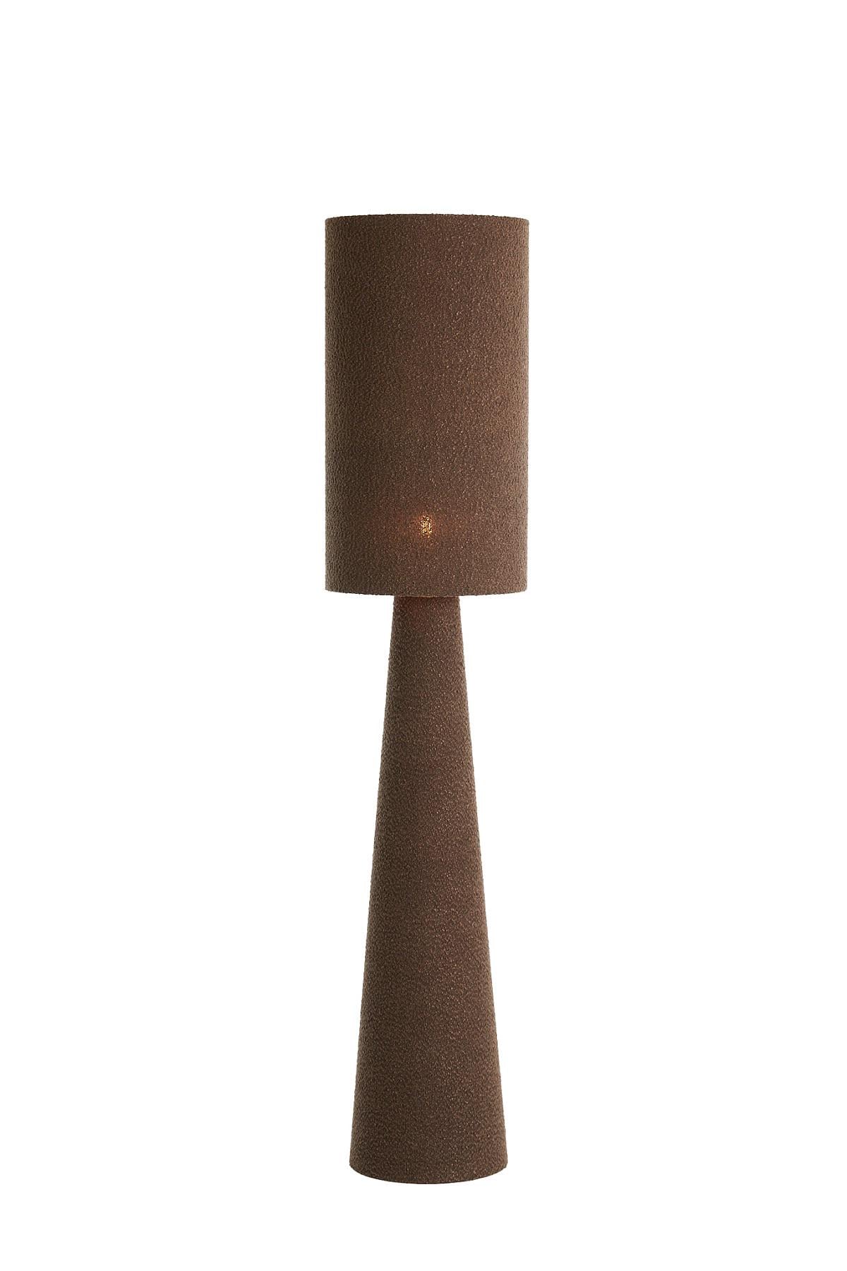 Лампа напольная Light&Living из ткани букле 180 см Коричневый