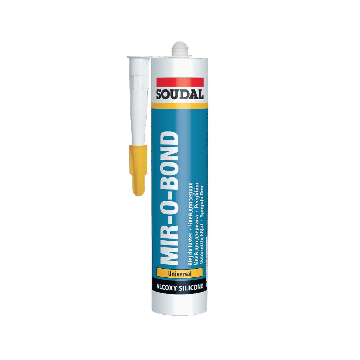 Клей герметик для зеркал SOUDAL Mirobond 300 мл 3 шт. Светло-серый (000020000000062001)