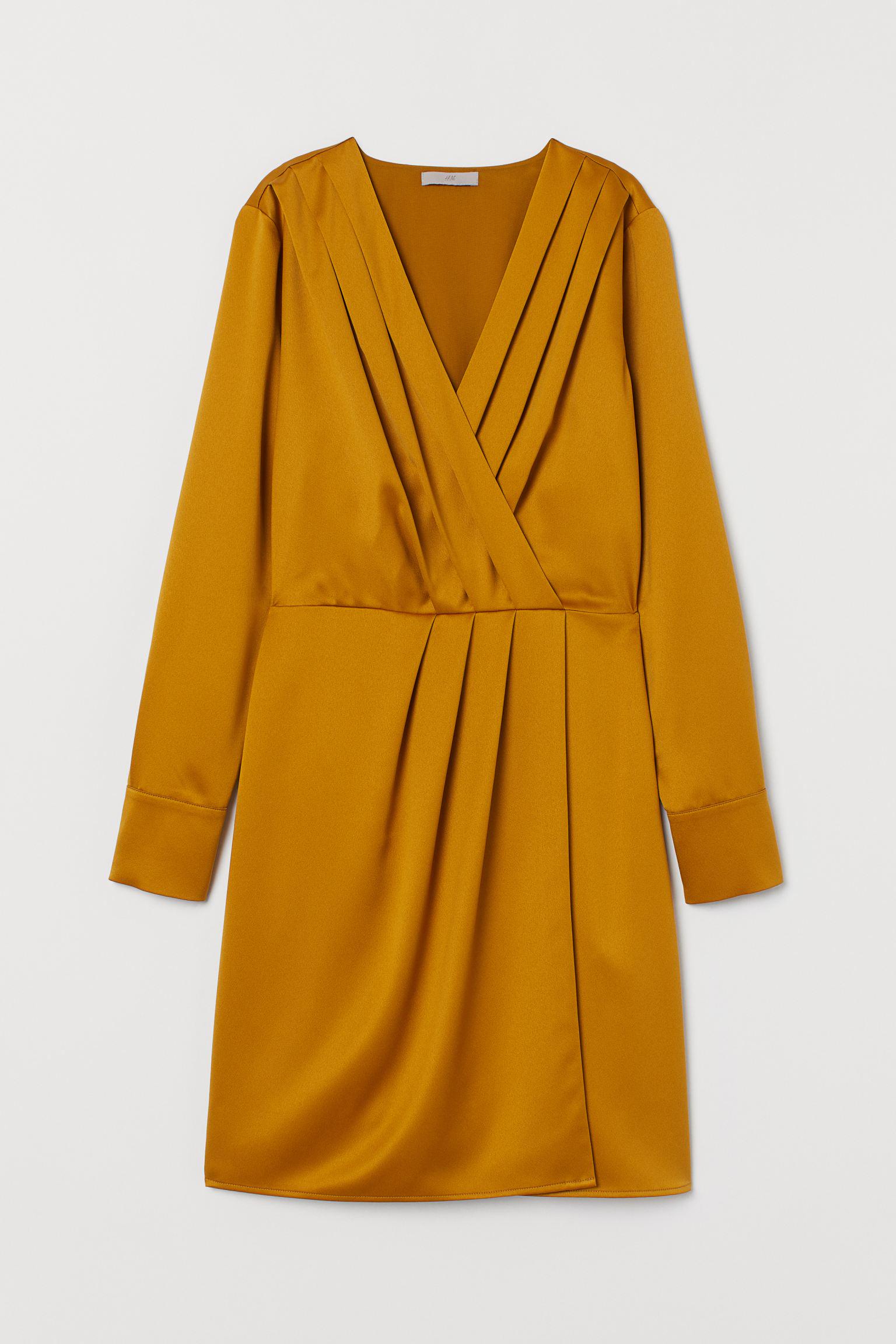 Платье H&M р. 36 Горчичный (7108039960)