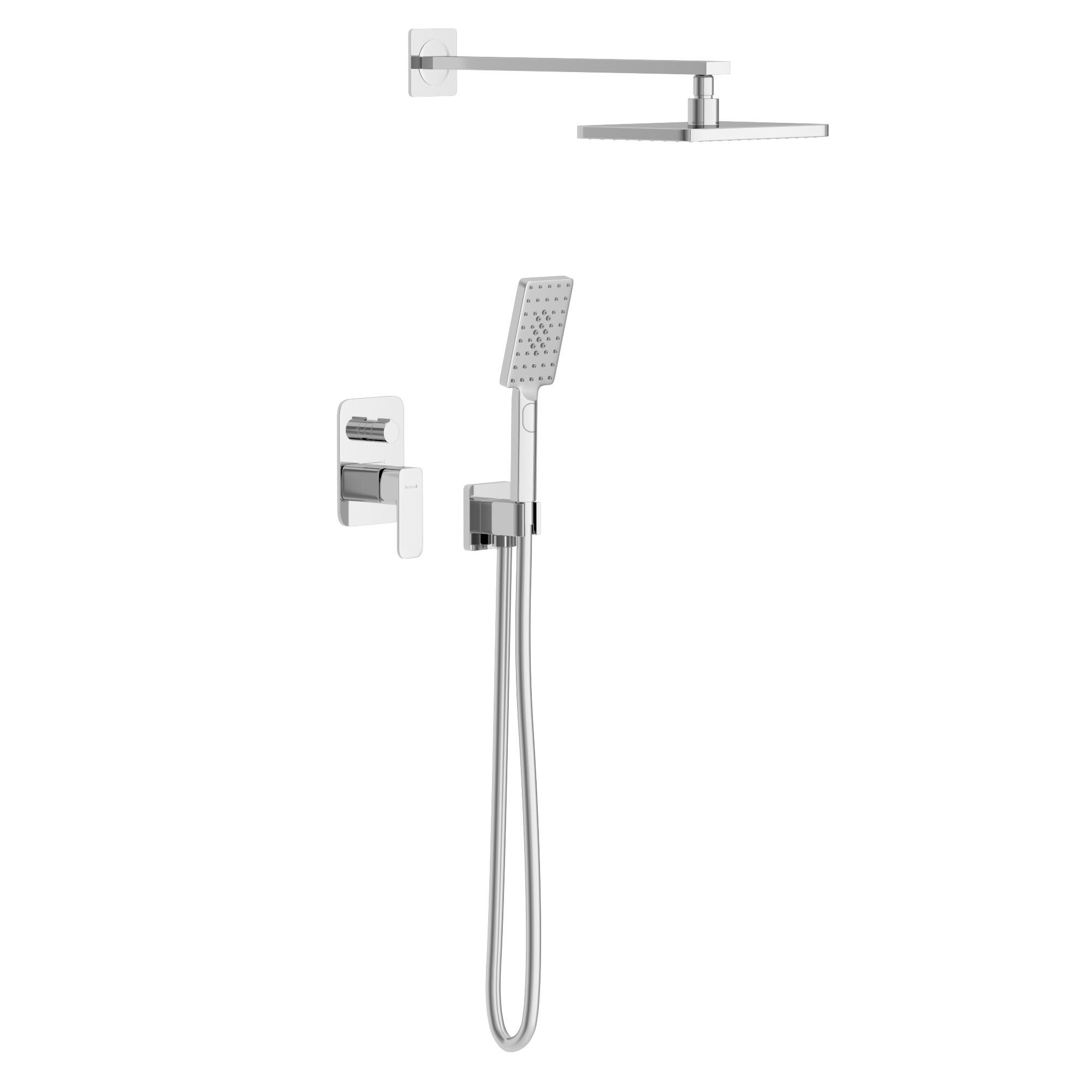 Душевая система скрытого типа Imprese Bilovec t03000901SQС с верхним душем Хром (253627)