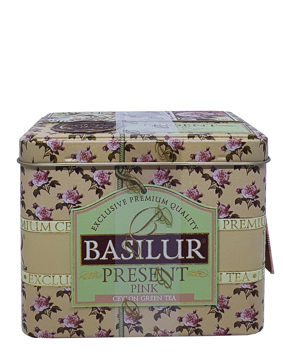 Чай зелений Basilur Подарунок Рожевий 100 г (55195) - фото 4