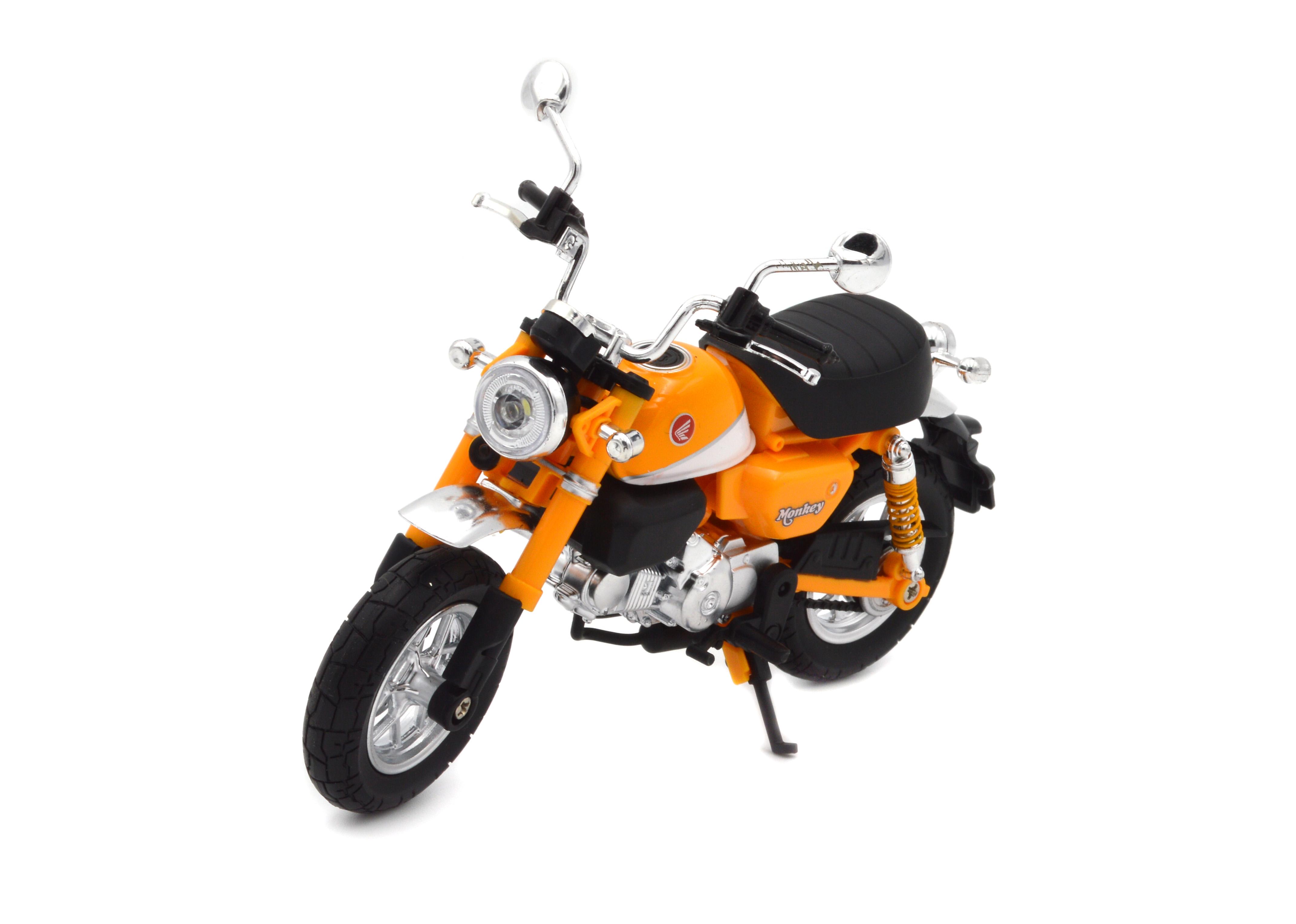 Іграшковий мотоцикл Honda Monkey метал/пластик 1:12 звук/світло/амортизація (BG 34-733Y)