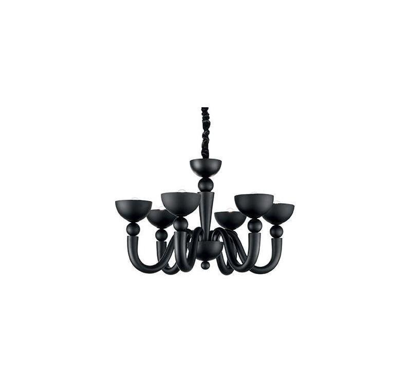 Люстра подвесная Ideal Lux Bon Bon Sp6 Nero (140339) Люстра подвесная Ideal Lux Bon Bon Sp6 Nero (140339)