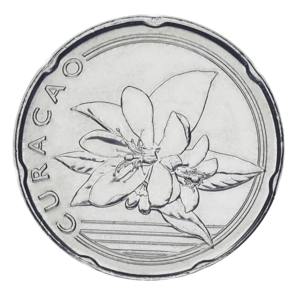 Коллекционная монета Кюрасао 25 центов 2025 UNC Флора Цветок (М21858)