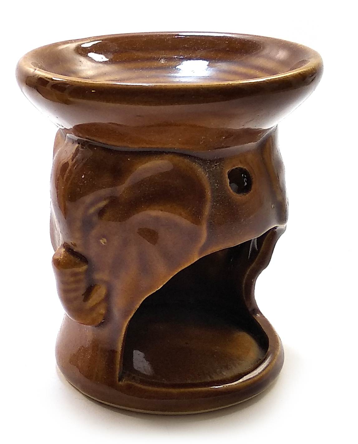 Аромалампа керамичеcкая Слон 9х8х8 см Коричневый