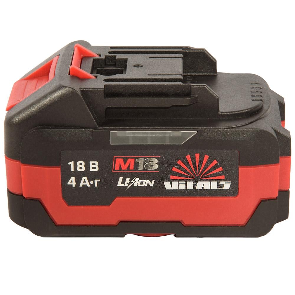 Аккумулятор Vitals ASL 1840ns-10С Li-Ion 18V 4A для инструментов Vitals М18 (244903)