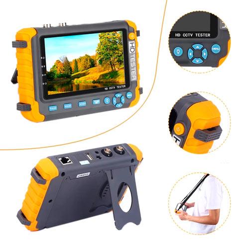 Монітор манжету для встановлення та налаштування камер HD 4в1 з PTZ VGA HDMI IV8W Black/Yellow (497992) - фото 2 Монітор манжету для встановлення та налаштування камер HD 4в1 з PTZ VGA HDMI IV8W Black/Yellow (497992) - фото 2