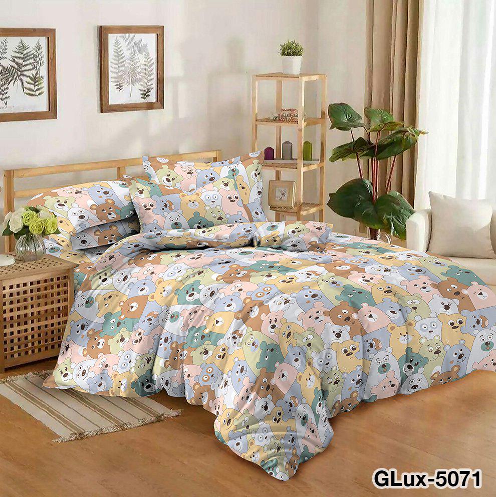 Простирадло полуторне Ведмедики бязь голд люкс 160х220 см Різнокольоровий (21539087)