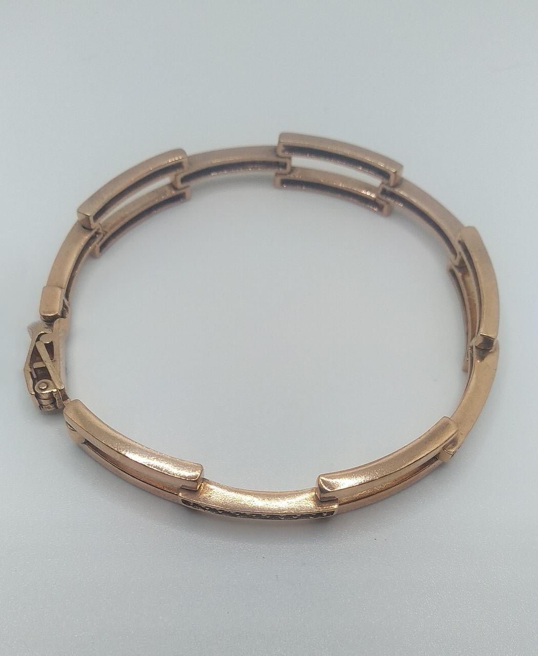 Браслет серебро позолоченный 925° 15,10 г р. 18 (018028) Браслет серебро позолоченный 925° 15,10 г р. 18 (018028)