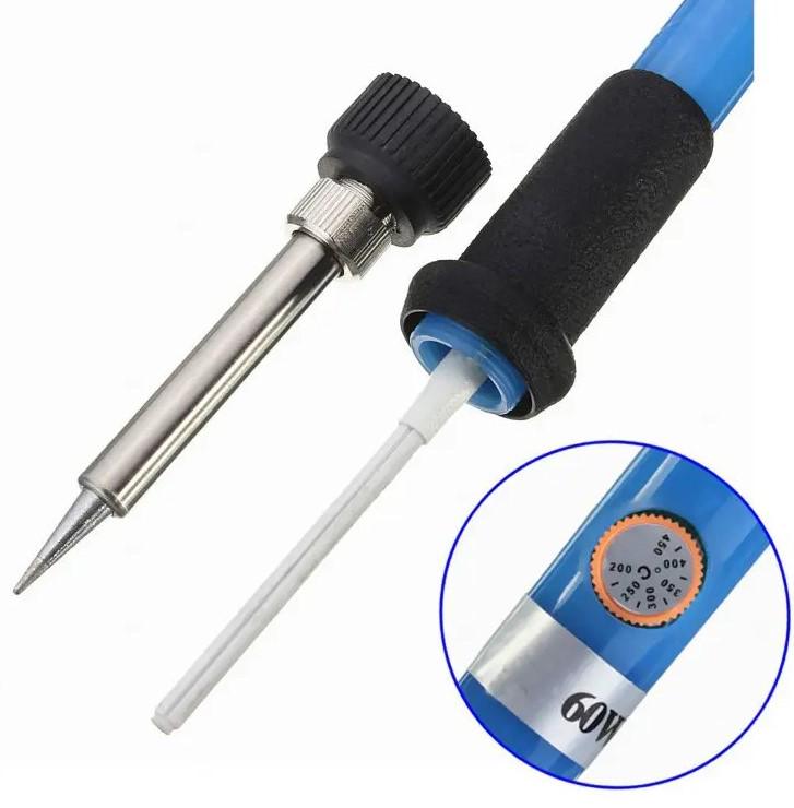 Паяльник електричний 200-450 C регульований 220 В 60 Вт - фото 3 Паяльник електричний 200-450 C регульований 220 В 60 Вт - фото 3
