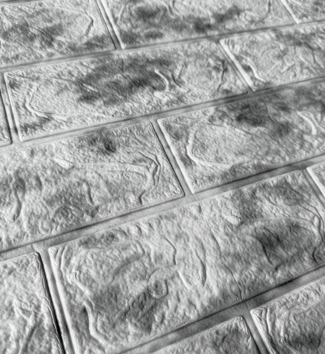 3D-панель самоклеящаяся под кирпич серо-синий мрамор 700x770x3мм (218-3) - фото 2 3D-панель самоклеящаяся под кирпич серо-синий мрамор 700x770x3мм (218-3) - фото 2