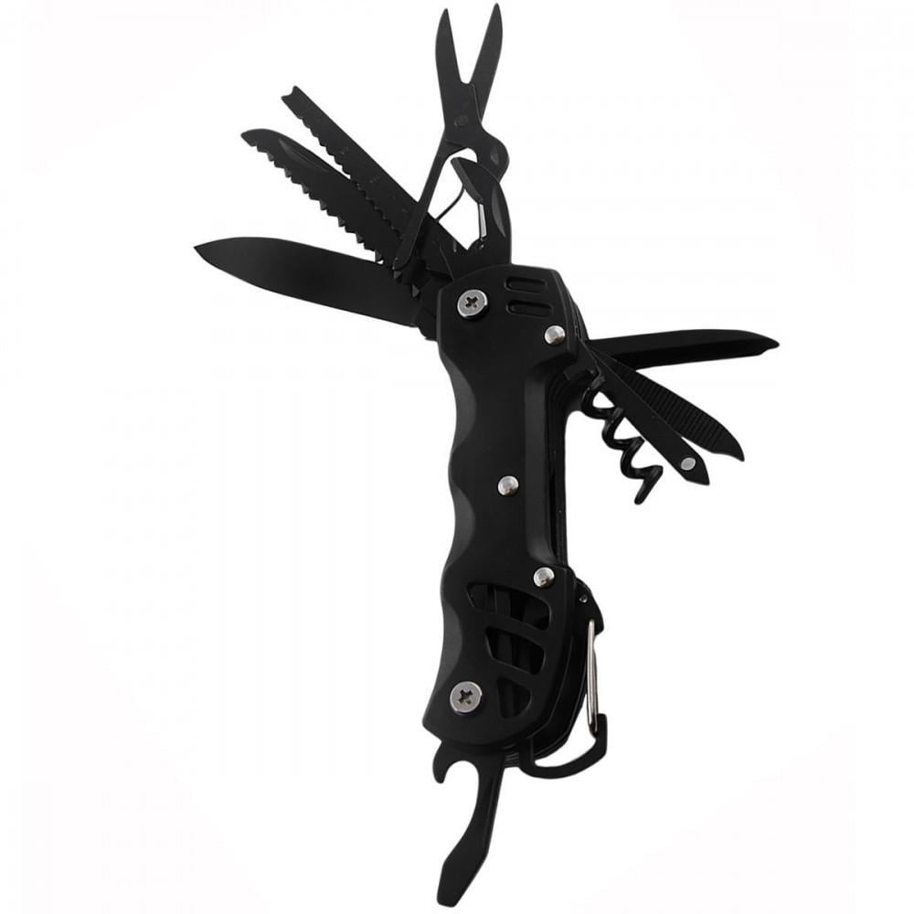 Мультитул для кемпинга 9в1 в чехле Black Мультитул для кемпинга 9в1 в чехле Black