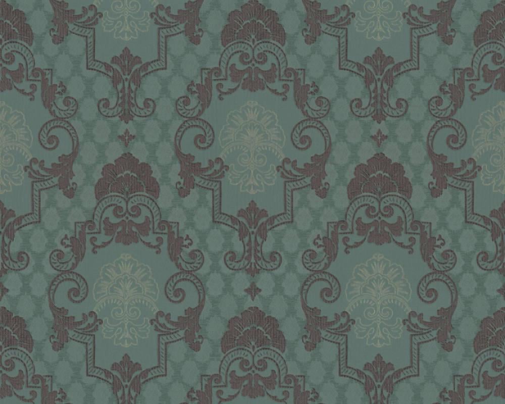 Обои виниловые на флизелиновой основе A.S.creation Theatre + Allure Темно-зеленый (36412-4)