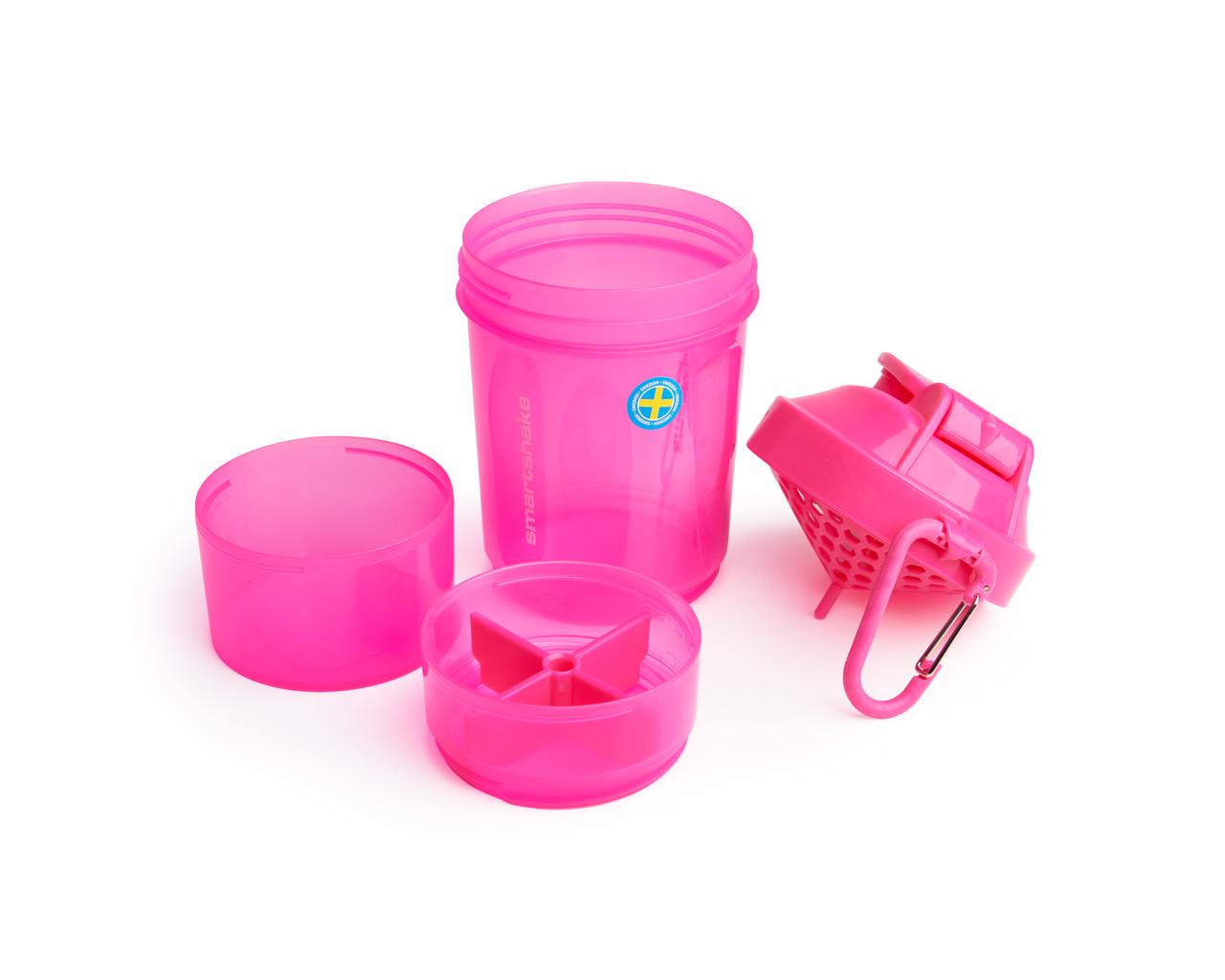 Шейкер спортивний SmartShake Original2GO 600 мл Neon Pink - фото 3