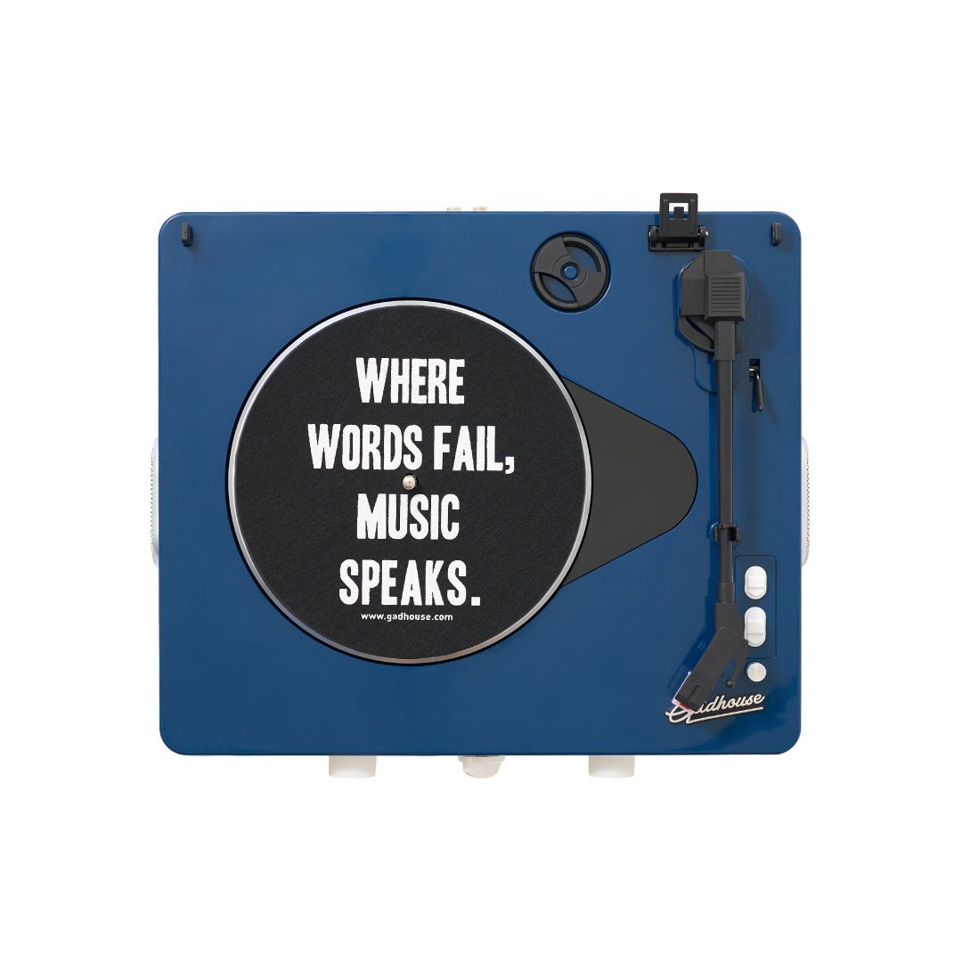 Проигрыватель виниловый Gadhouse Brad Retro MK ll Navy (26211923) - фото 3