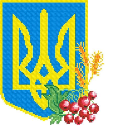 Алмазная мозаика Герб и калина 23x25 см (DM.058)
