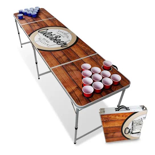 Игровой набор настольный KLARFIT BeerCup Backspin Beer Pong Wood (10038828) - фото 1