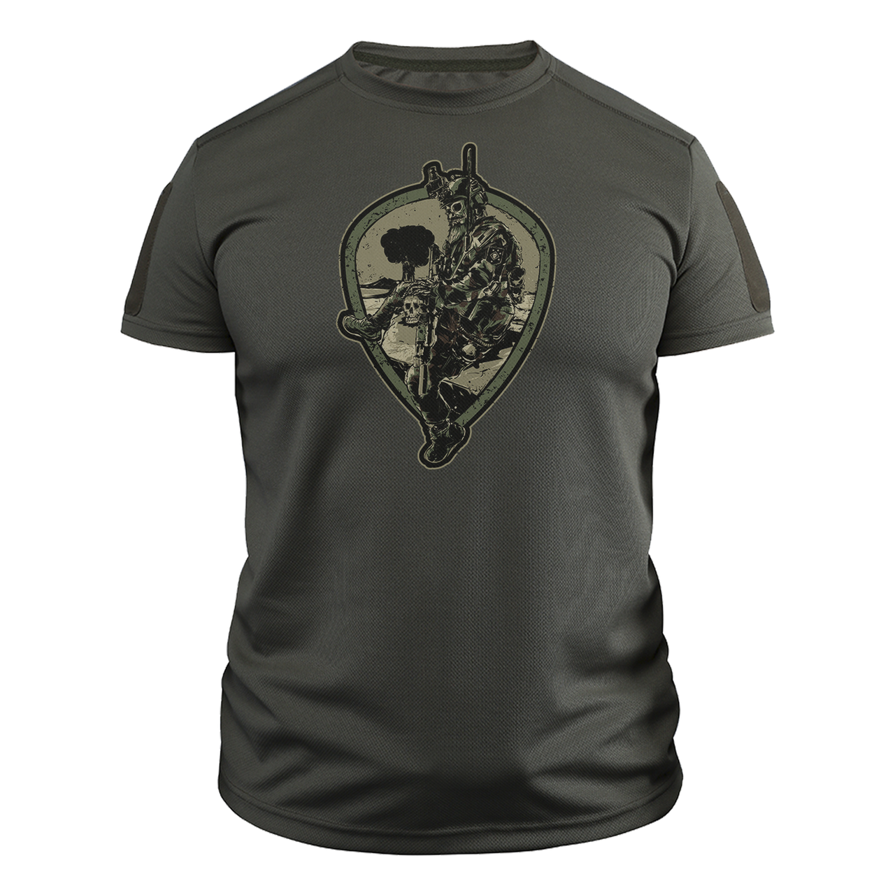 Футболка військова CoolMax Alpha Bravo M Оливковий (TS-C-129-M)