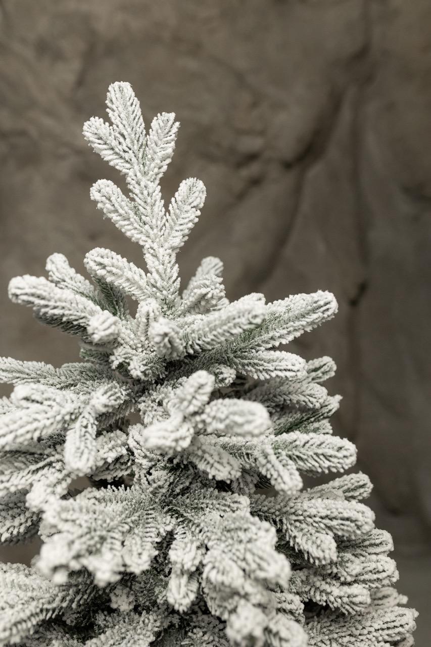 Елка искусственная литая заснеженная в коробке с горшком 1,0 м Зеленый - фото 2 Елка искусственная литая заснеженная в коробке с горшком 1,0 м Зеленый - фото 2