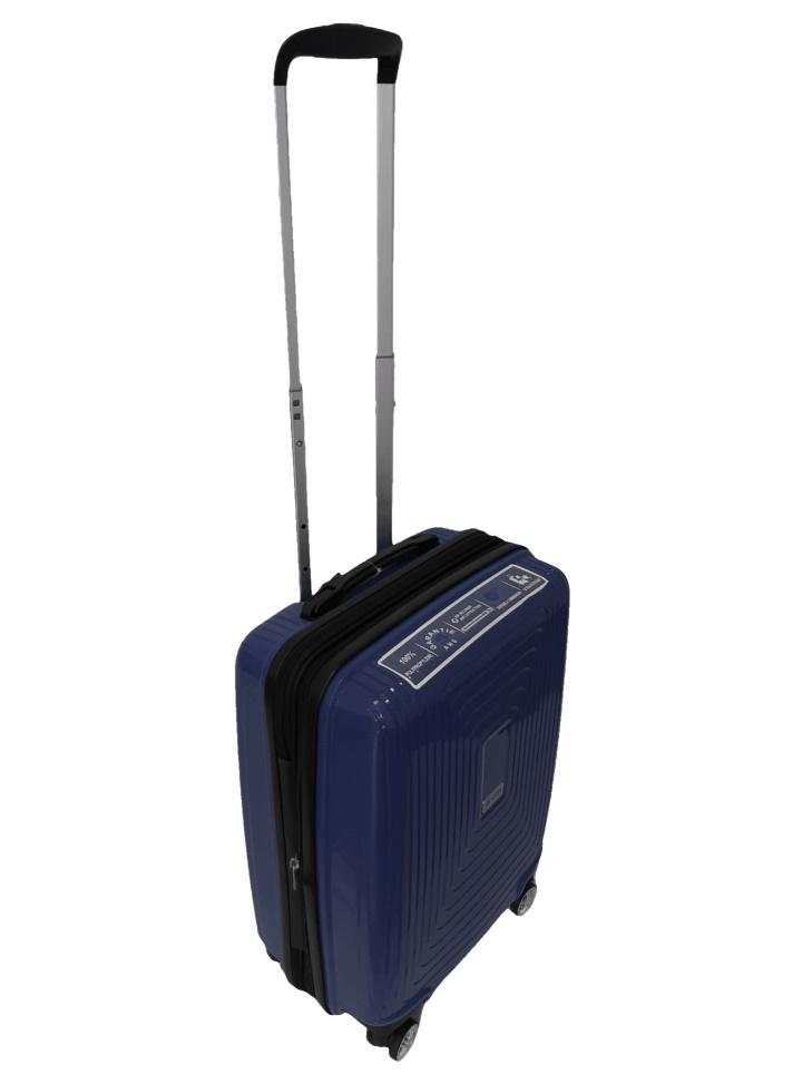 Валіза мала під ручну поклажу Airteх 241 поліпропілен S Темно-синій - фото 2 Валіза мала під ручну поклажу Airteх 241 поліпропілен S Темно-синій - фото 2