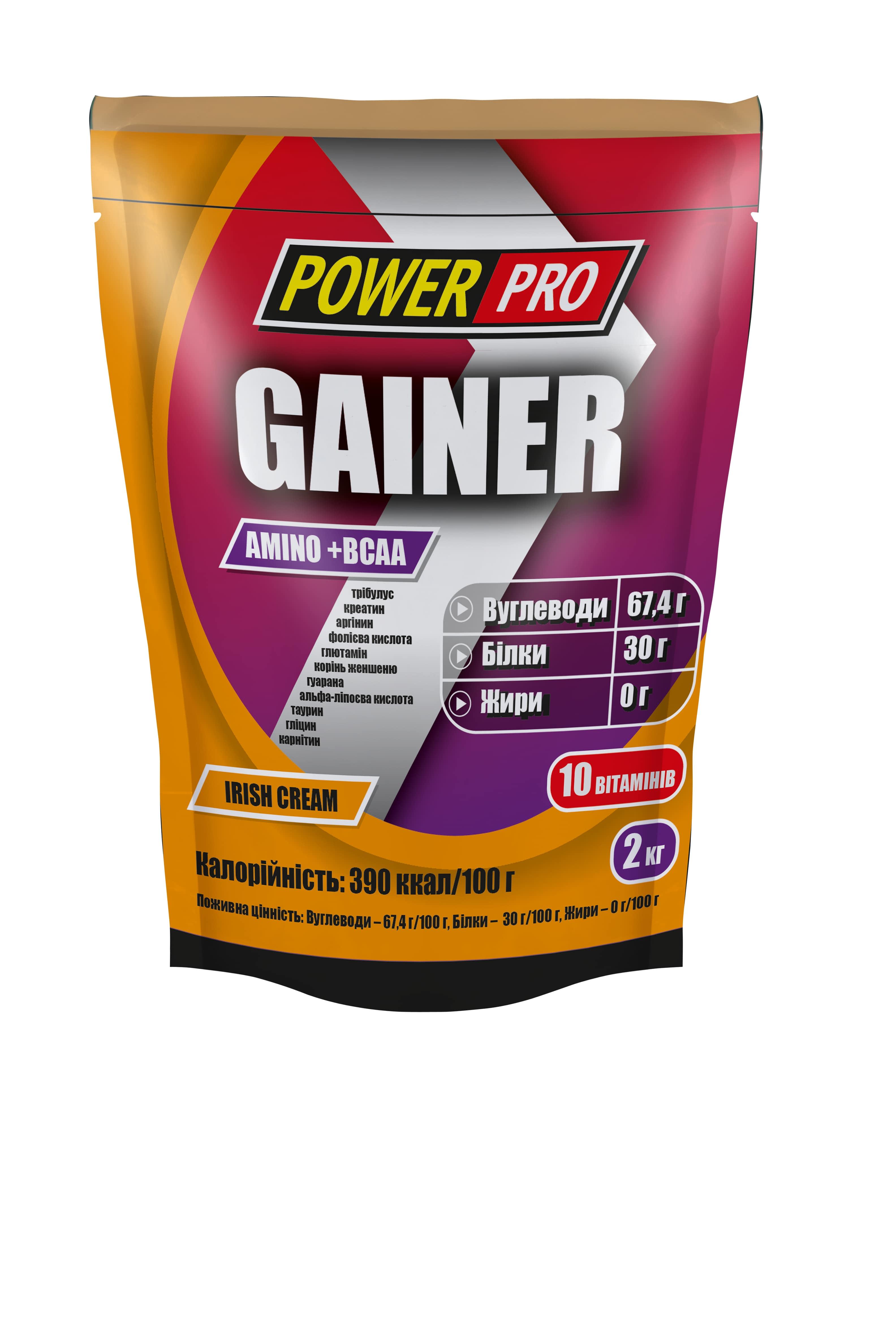 Гейнер Power Pro Gainer 2 кг Irish cream
