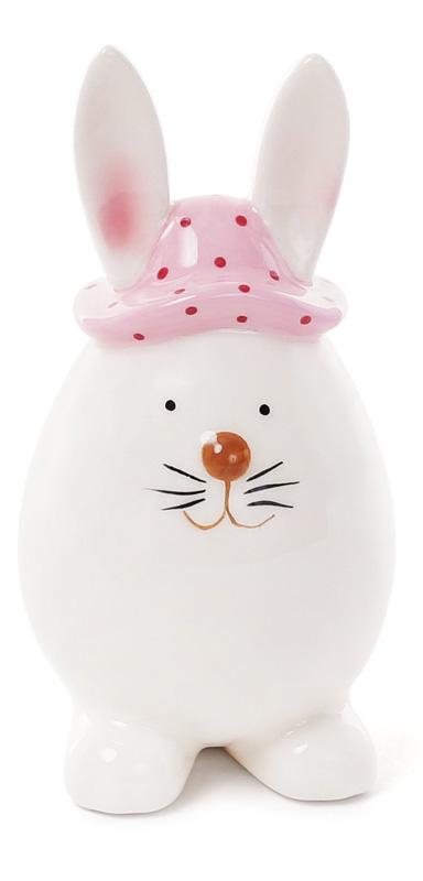 Декоративная фигурка Зайчик в розовой шляпке 6х7х12,5 см (BD-872-811)