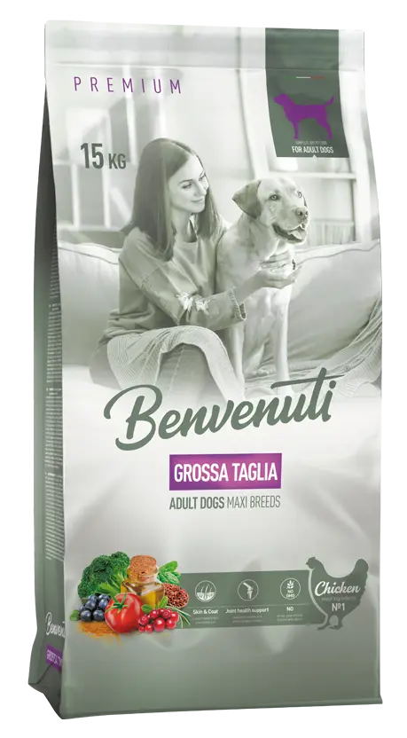 Корм Benvenuti GROSSA TAGLIA для собак больших пород 15 кг (27423) - фото 1