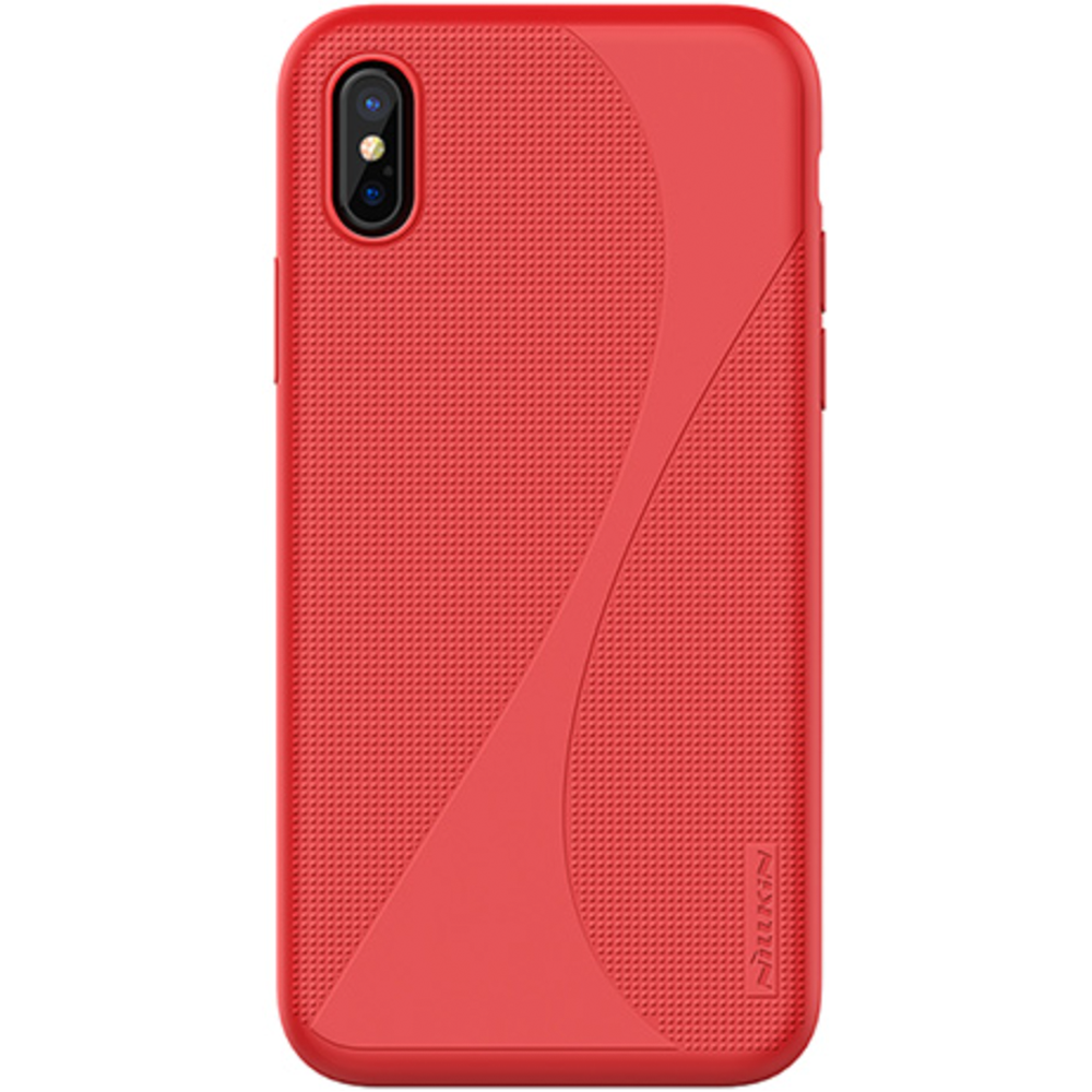 Силиконовый чехол накладка Nillkin Flex II Series Case for iPhone X, Red