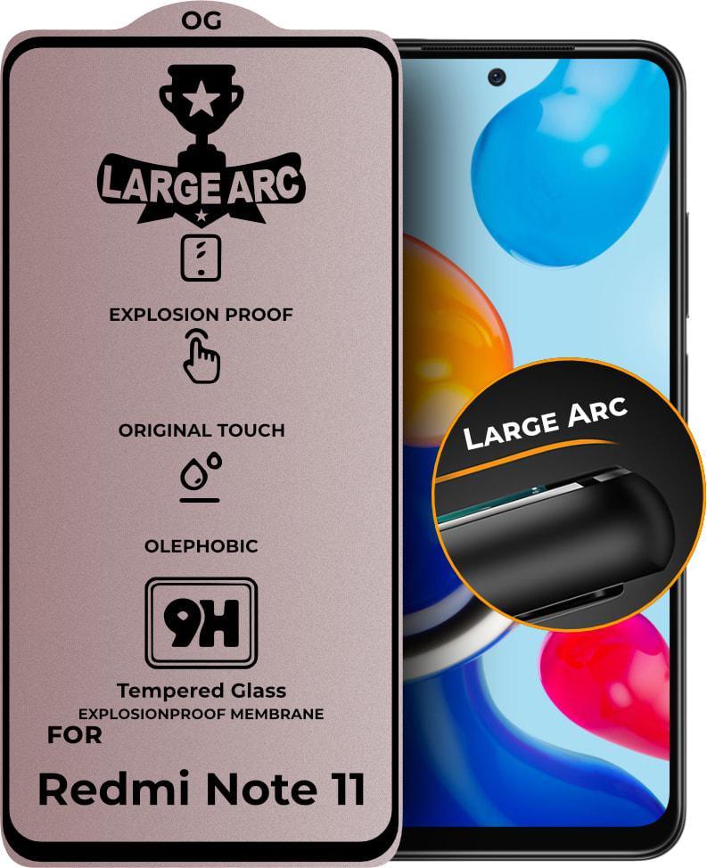 Защитное стекло Large Arc Xiaomi Redmi Note 11 (Full Glue) (30979)