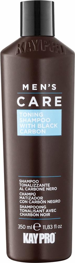 Тонувальний шампунь з чорним вугіллям KAYPRO MEN'S CARE Toning Shampoo With Black Carbon 350 мл