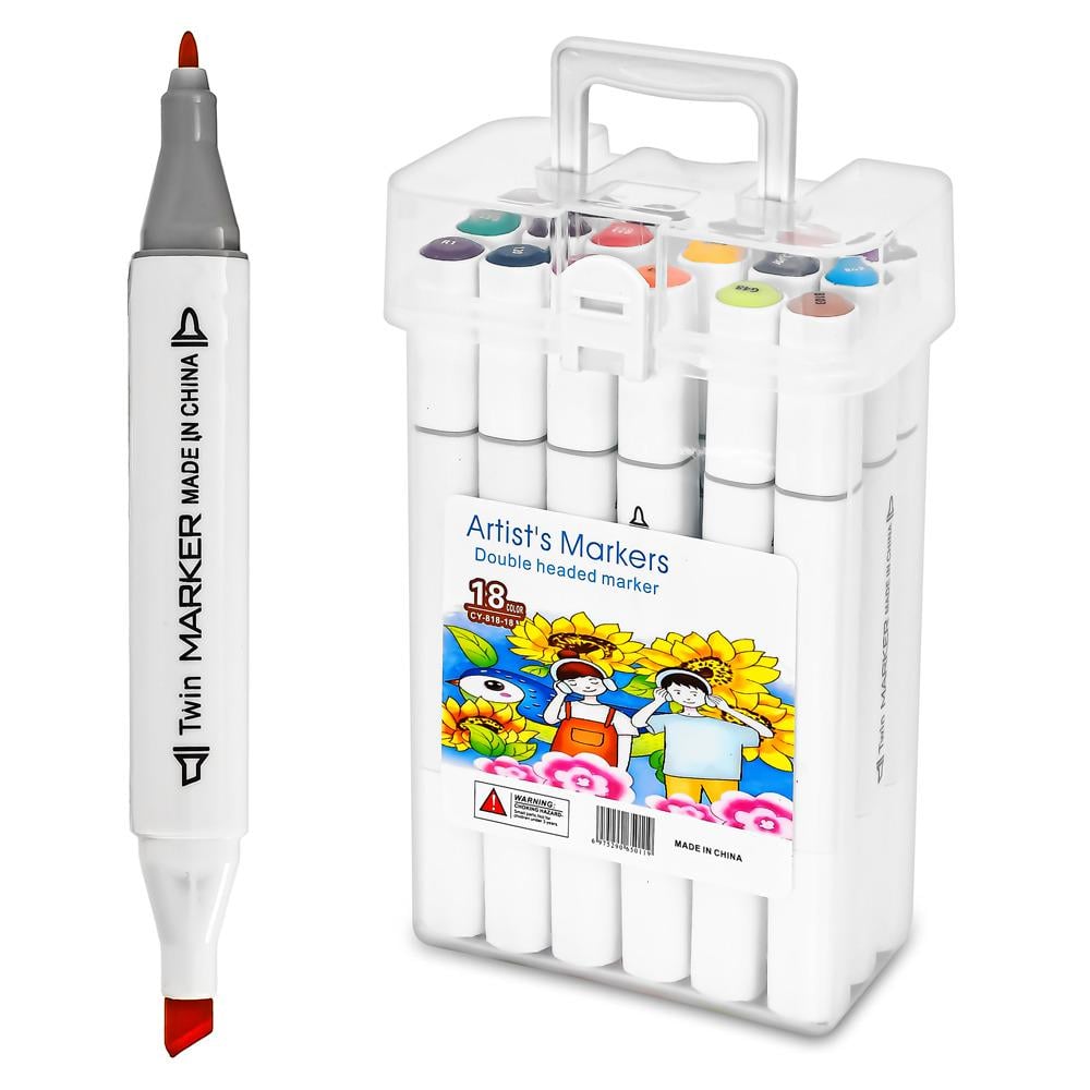 Маркеры двухсторонние 18 цв. (WW00350) Маркеры двухсторонние 18 цв. (WW00350)