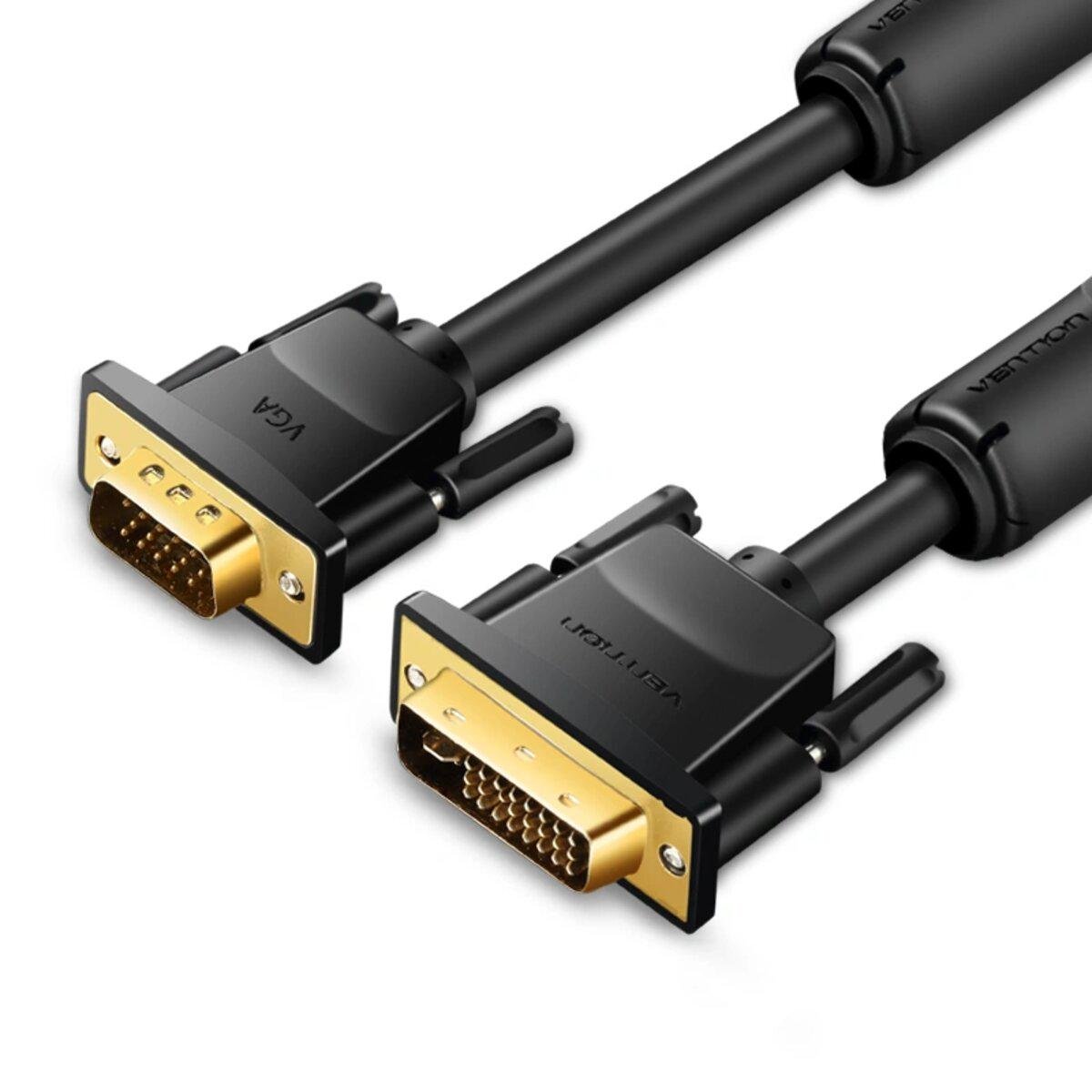 Кабель Vention DVI VGA EACBI 3 м Black (25173576)
