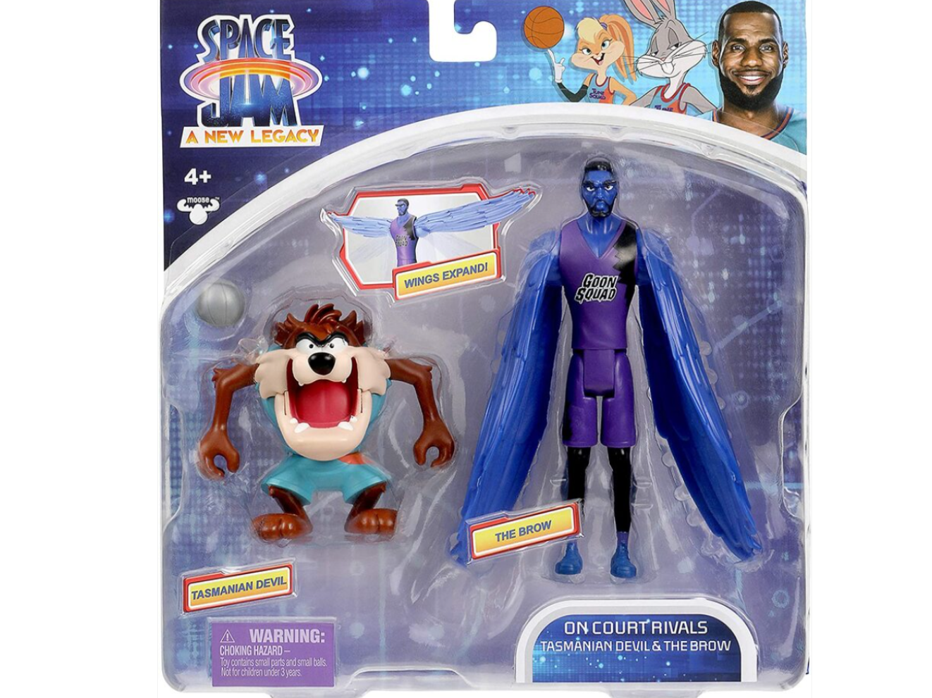 Набір фігурок LeBron James + Tasmanian Devil Moose Toys Space Jam A New Legacy