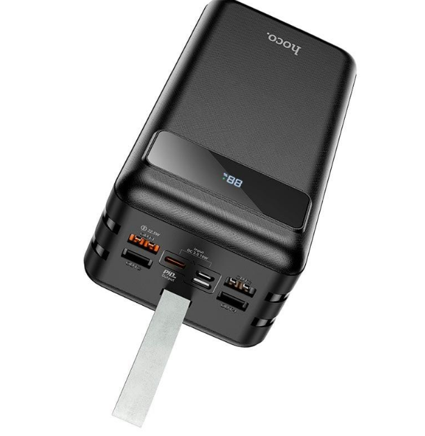 Повербанк Hoco J86B 60000 mAh 20W 4USB/Lightning/Type-C с быстрой зарядкой QC3.0/PD3.0 Black (000386) - фото 5