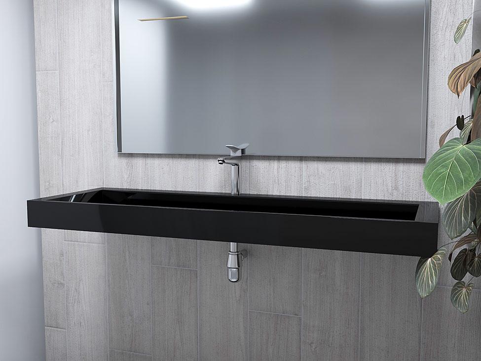 Умывальник подвесной Status Adler 150 Black (644) - фото 2