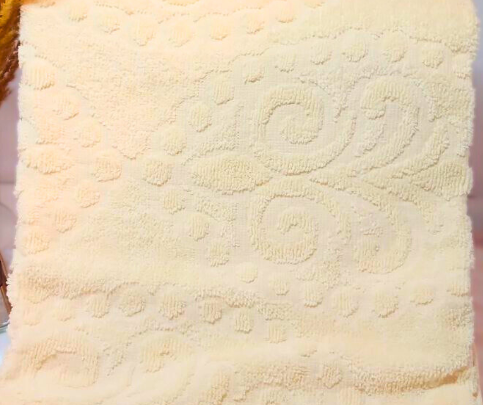 Рушник жакардовий Cotton Area 70х140 см Молочний (12634) - фото 2 Рушник жакардовий Cotton Area 70х140 см Молочний (12634) - фото 2