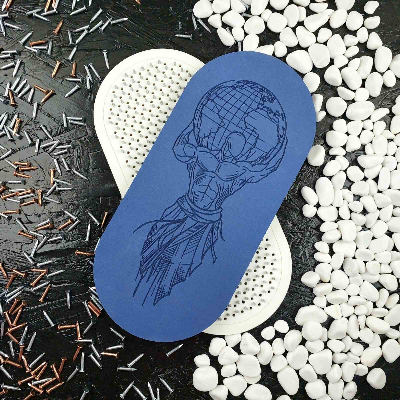 Доски Садху гибкие шаг 10 мм с чехлом Синий (26407491)