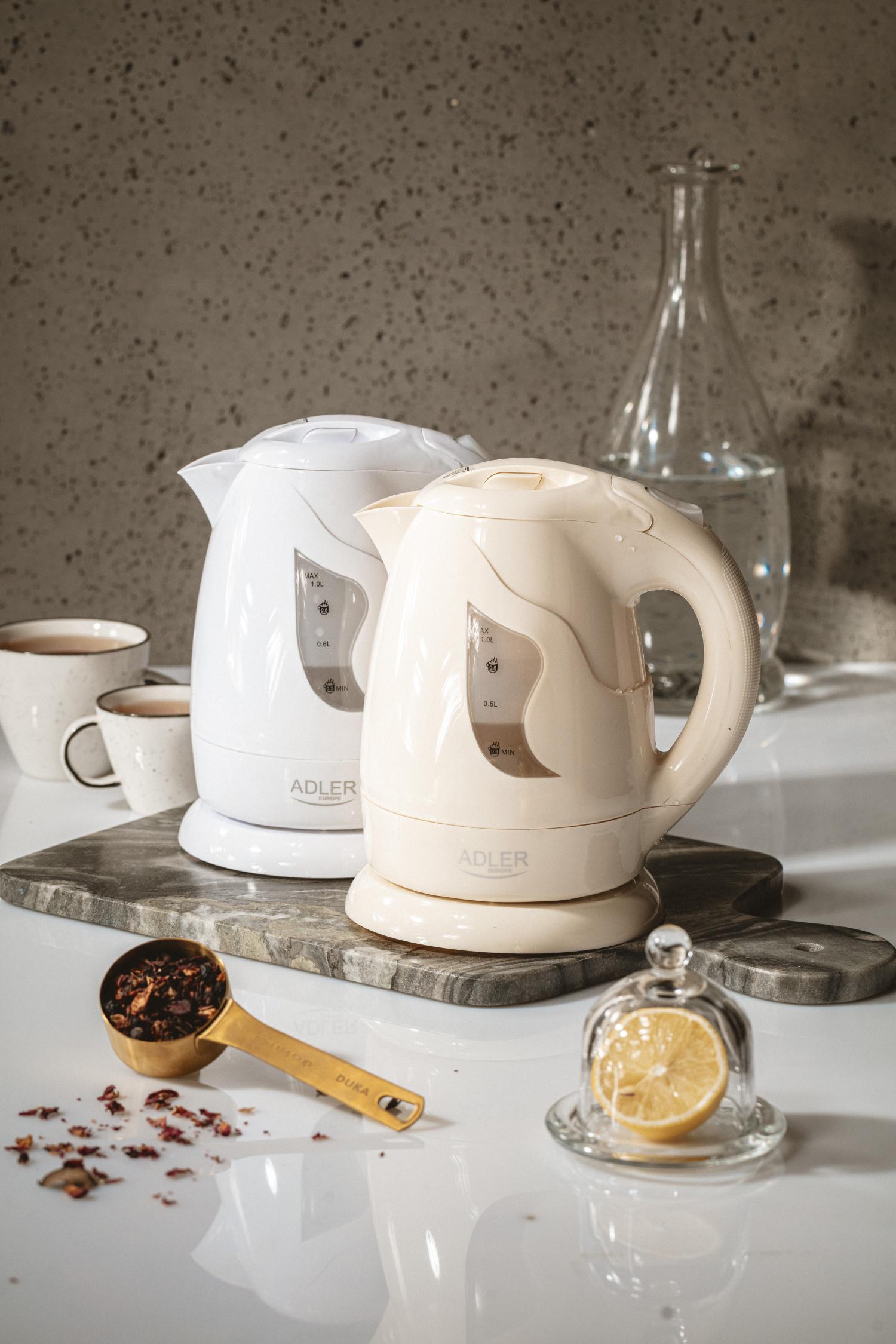 Электрочайник Adler AD 08 пластиковый 1 л Белый (28916224) - фото 7 Электрочайник Adler AD 08 пластиковый 1 л Белый (28916224) - фото 7