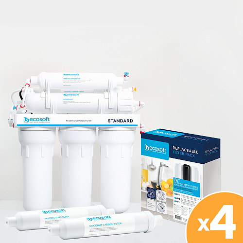 Набір картриджів Ecosoft для фільтра зворотного осмосу Standard - фото 2 Набір картриджів Ecosoft для фільтра зворотного осмосу Standard - фото 2