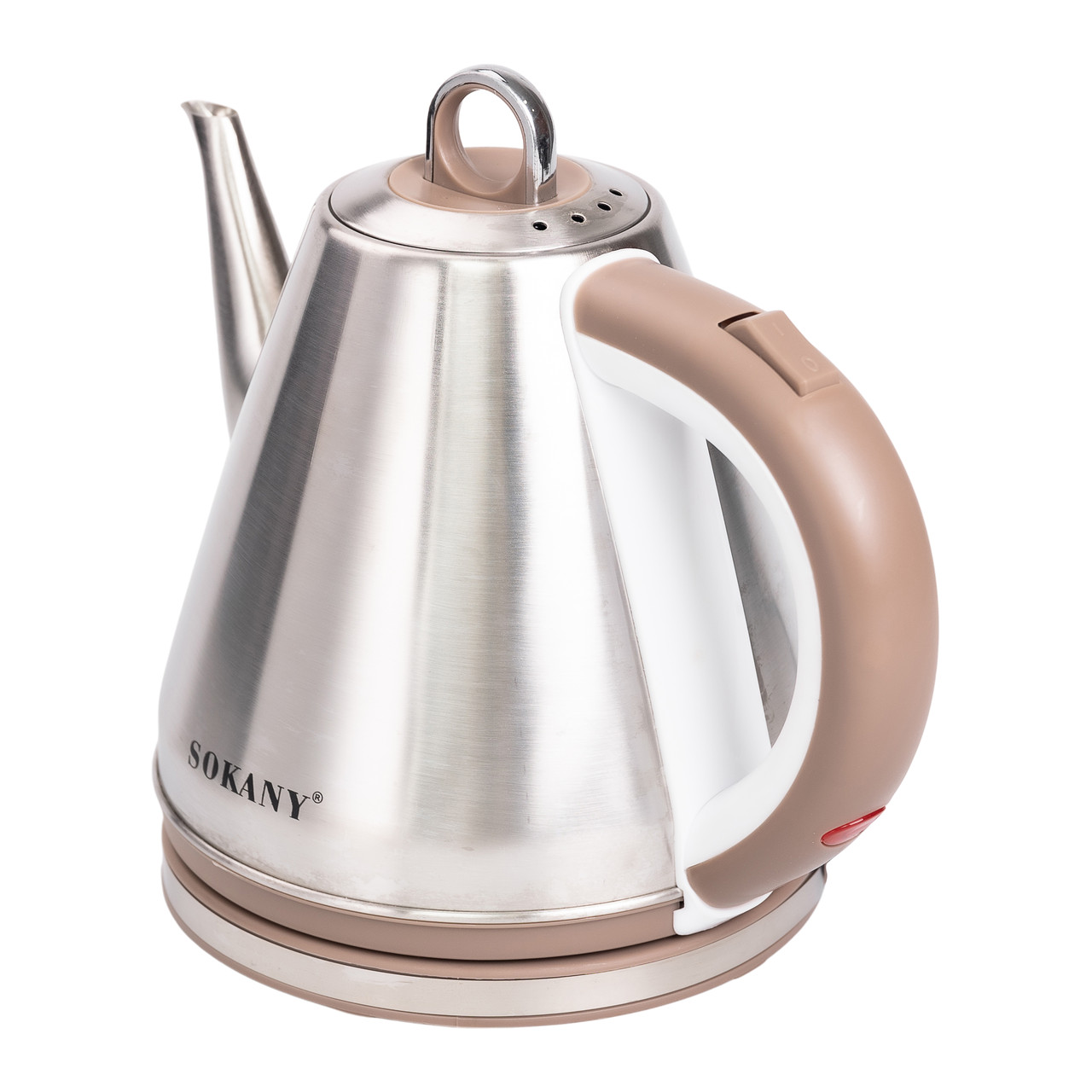 Чайник електричний з довгим носиком Sokany SK-SH-1083 1100 Вт 1,5 л Сріблястий/Рожевий (SK-SH-1083) - фото 5
