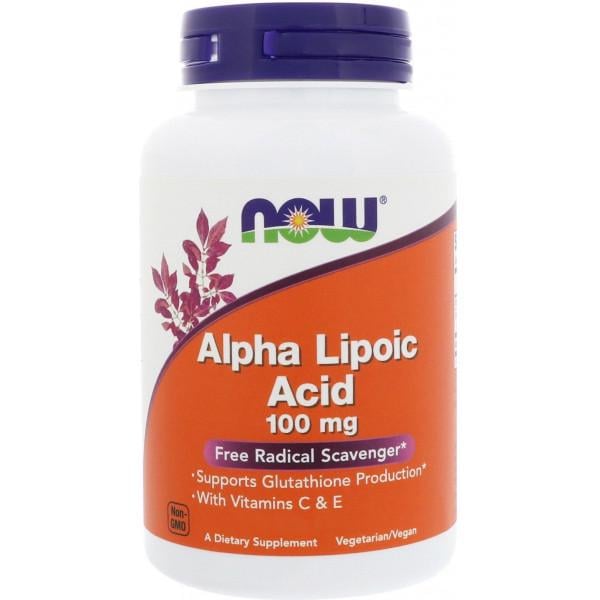 Вітаміни NOW Alpha Lipoic Acid 100 мг 60 капсул